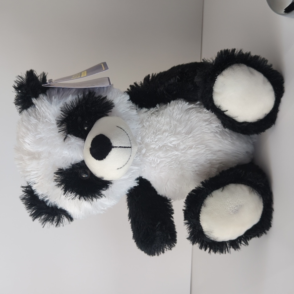 KELLYTOY Sitting Panda Bear Plush Fluffy 11" NWT